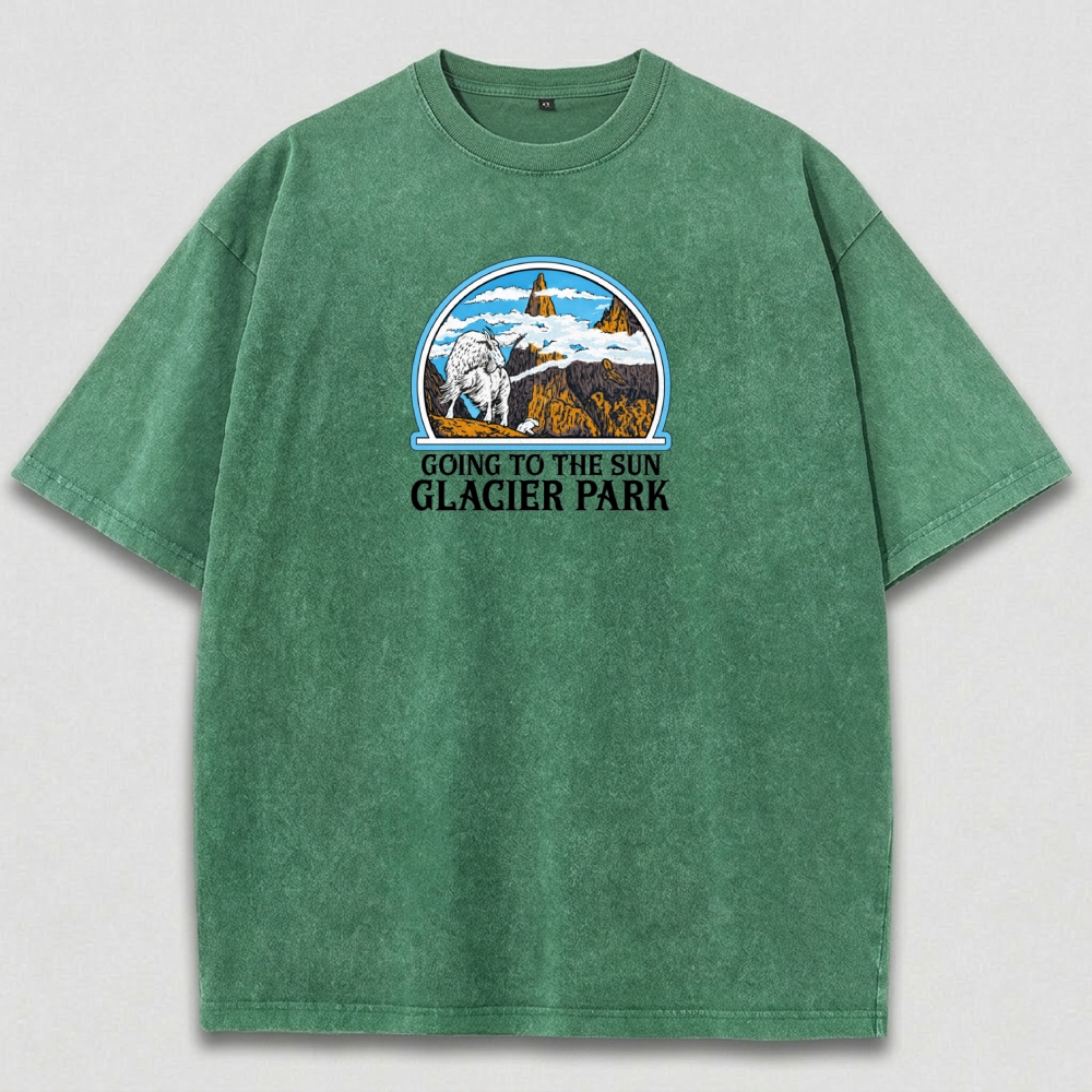Glacier National Park Vintage Organic Cotton Trail Tee-HikeVista