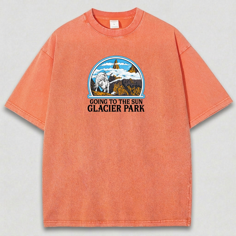 Glacier National Park Vintage Organic Cotton Trail Tee-HikeVista