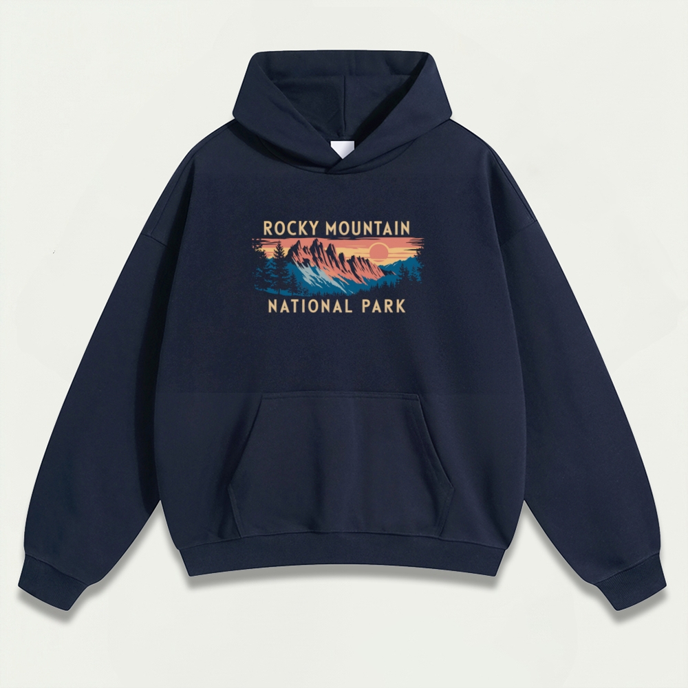 Rocky Mountains Heavyweight Trail Hoodie-HikeVista