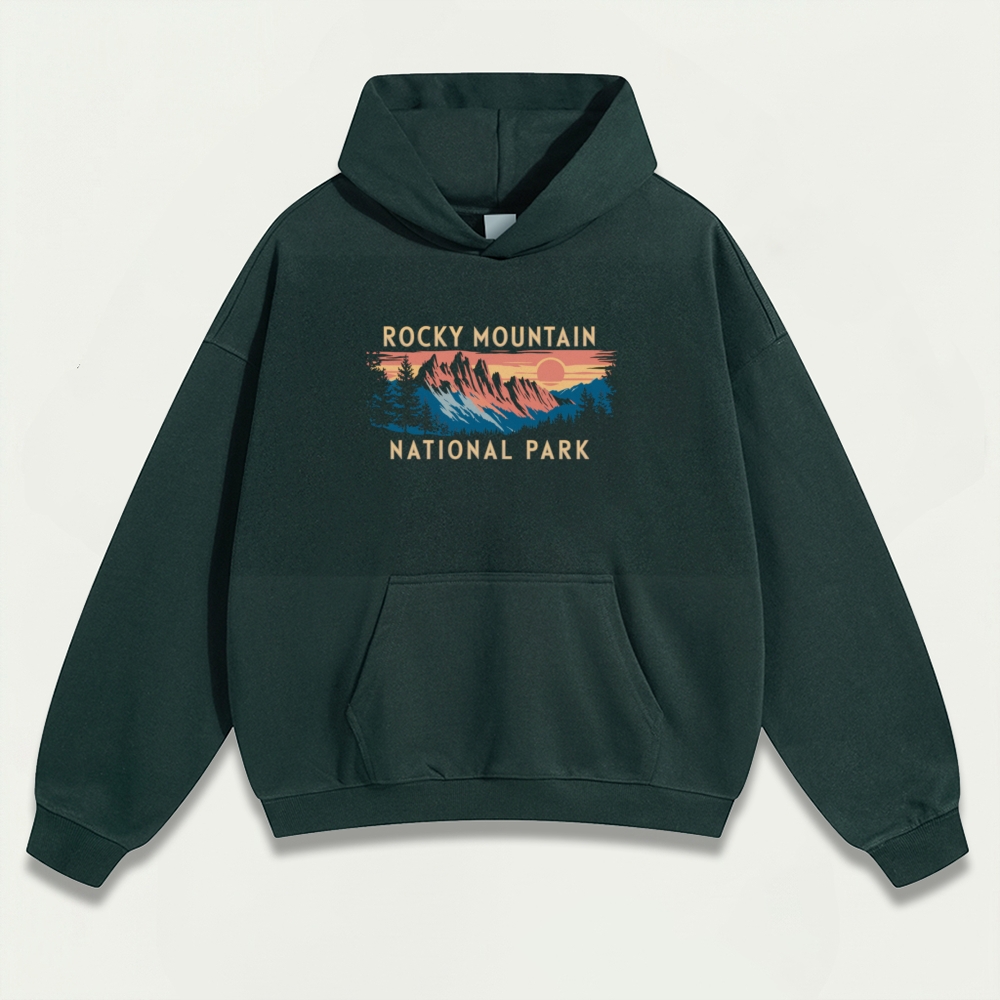 Rocky Mountains Heavyweight Trail Hoodie-HikeVista