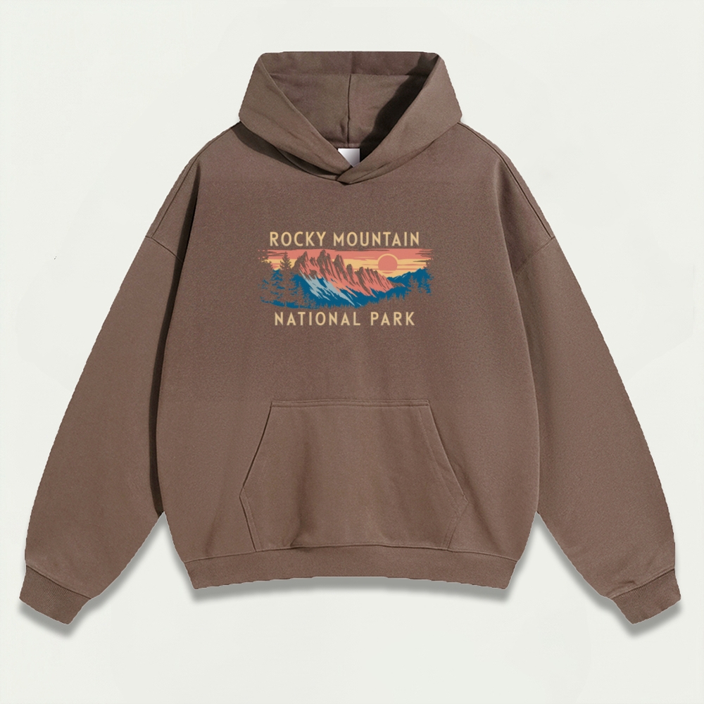 Rocky Mountains Heavyweight Trail Hoodie-HikeVista
