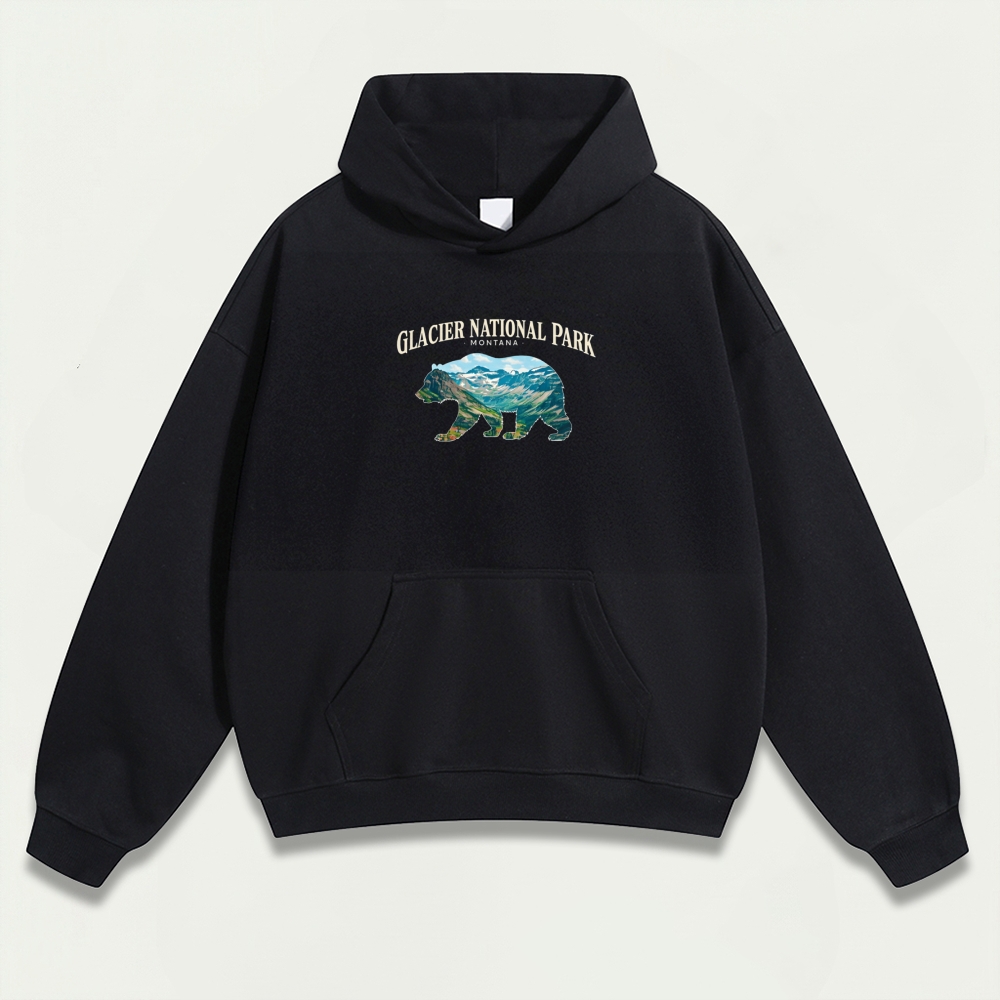 Glacier National Park Heavyweight Hiking Hoodie-HikeVista