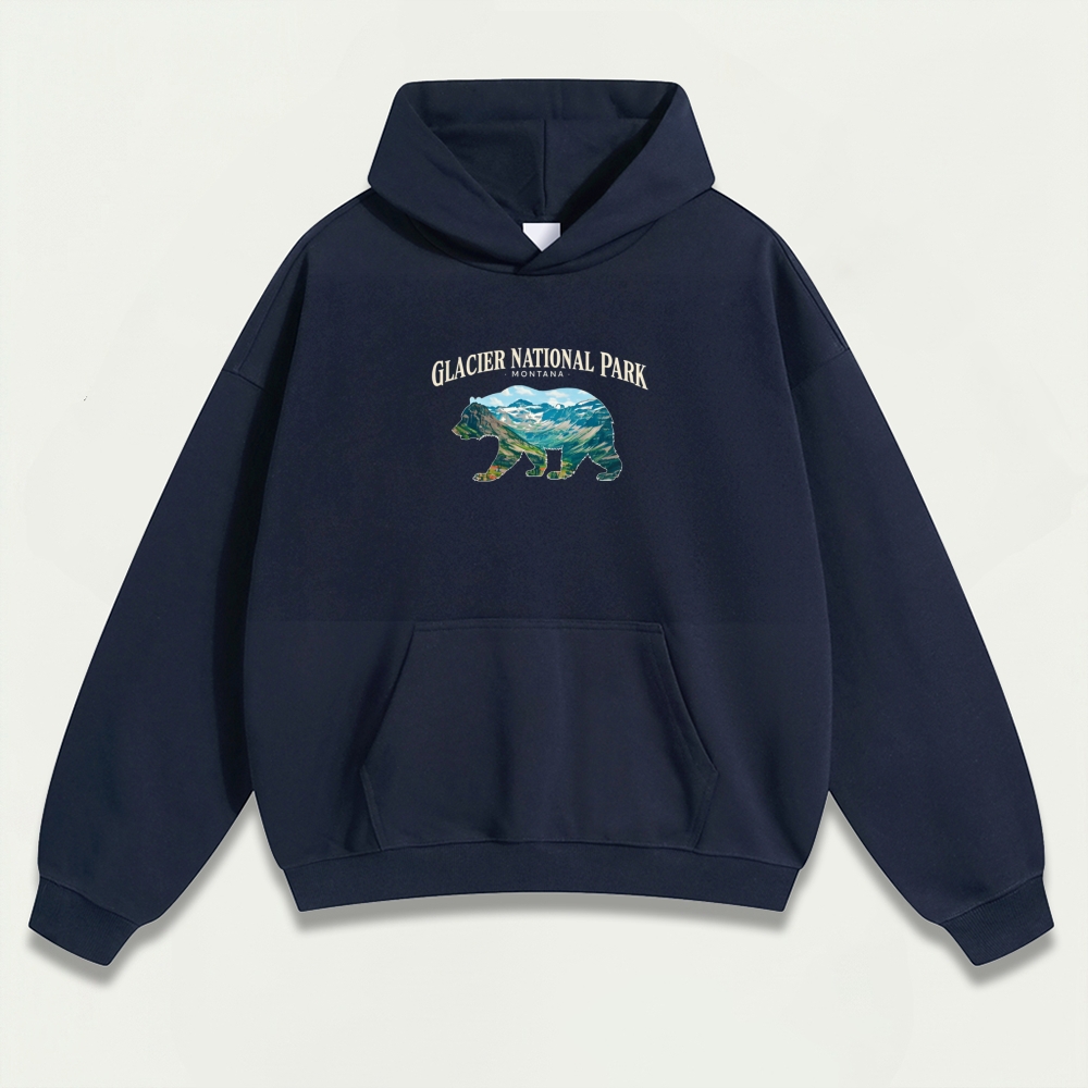 Glacier National Park Heavyweight Hiking Hoodie-HikeVista