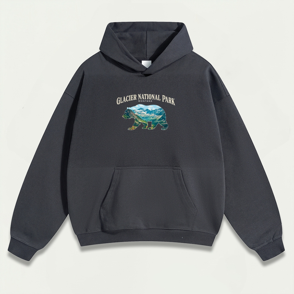 Glacier National Park Heavyweight Hiking Hoodie-HikeVista