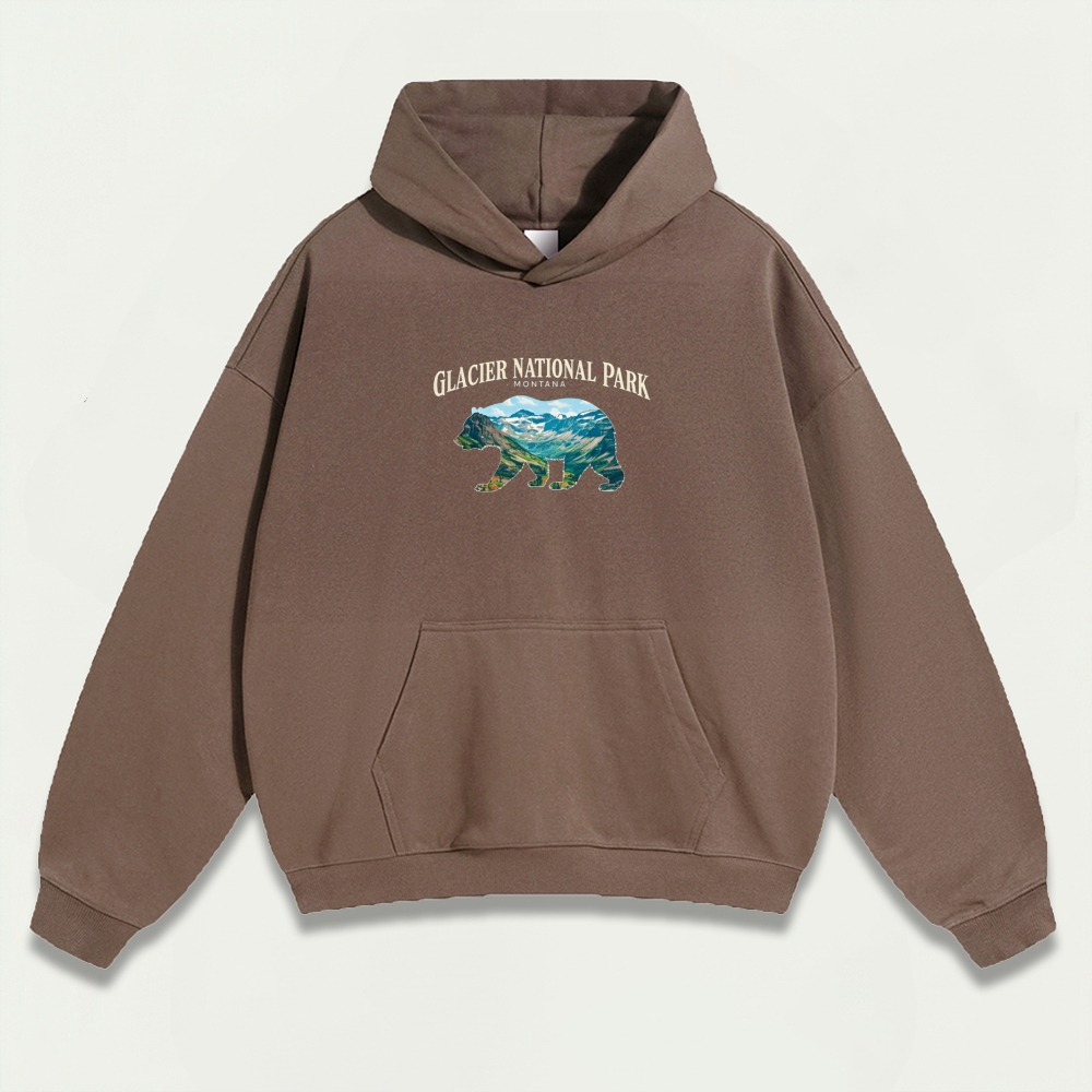 Glacier National Park Heavyweight Hiking Hoodie-HikeVista