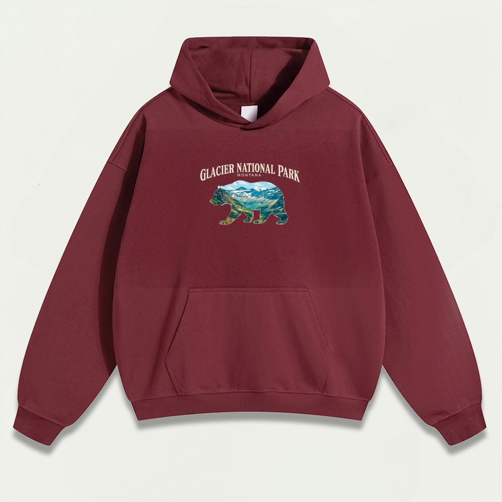 Glacier National Park Heavyweight Hiking Hoodie-HikeVista
