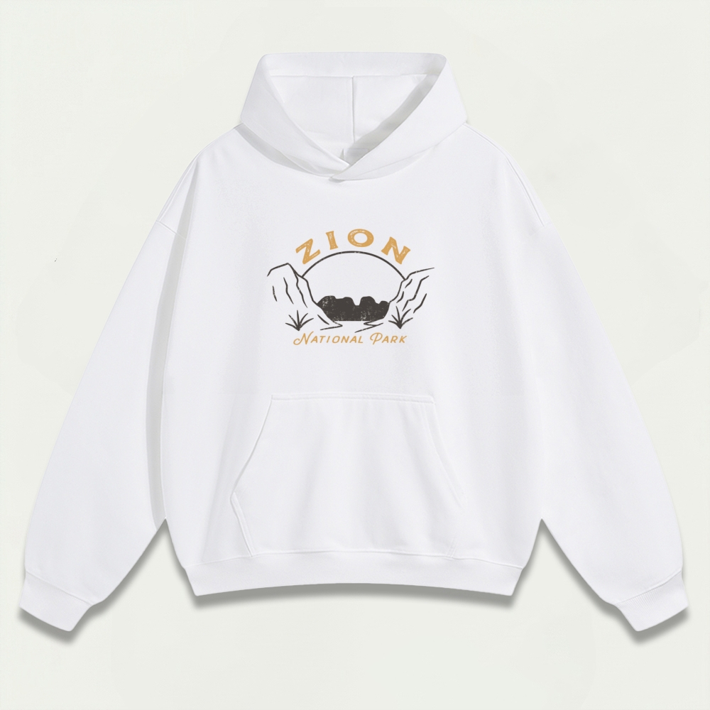 Zion National Park Heavyweight Hiking Hoodie-HikeVista