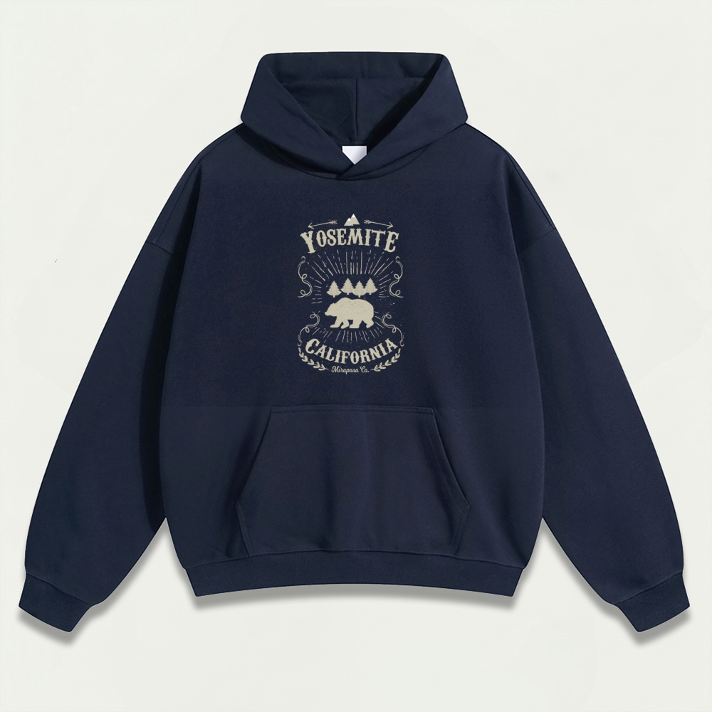 Yosemite National Park Heavyweight Hiking Hoodie-HikeVista
