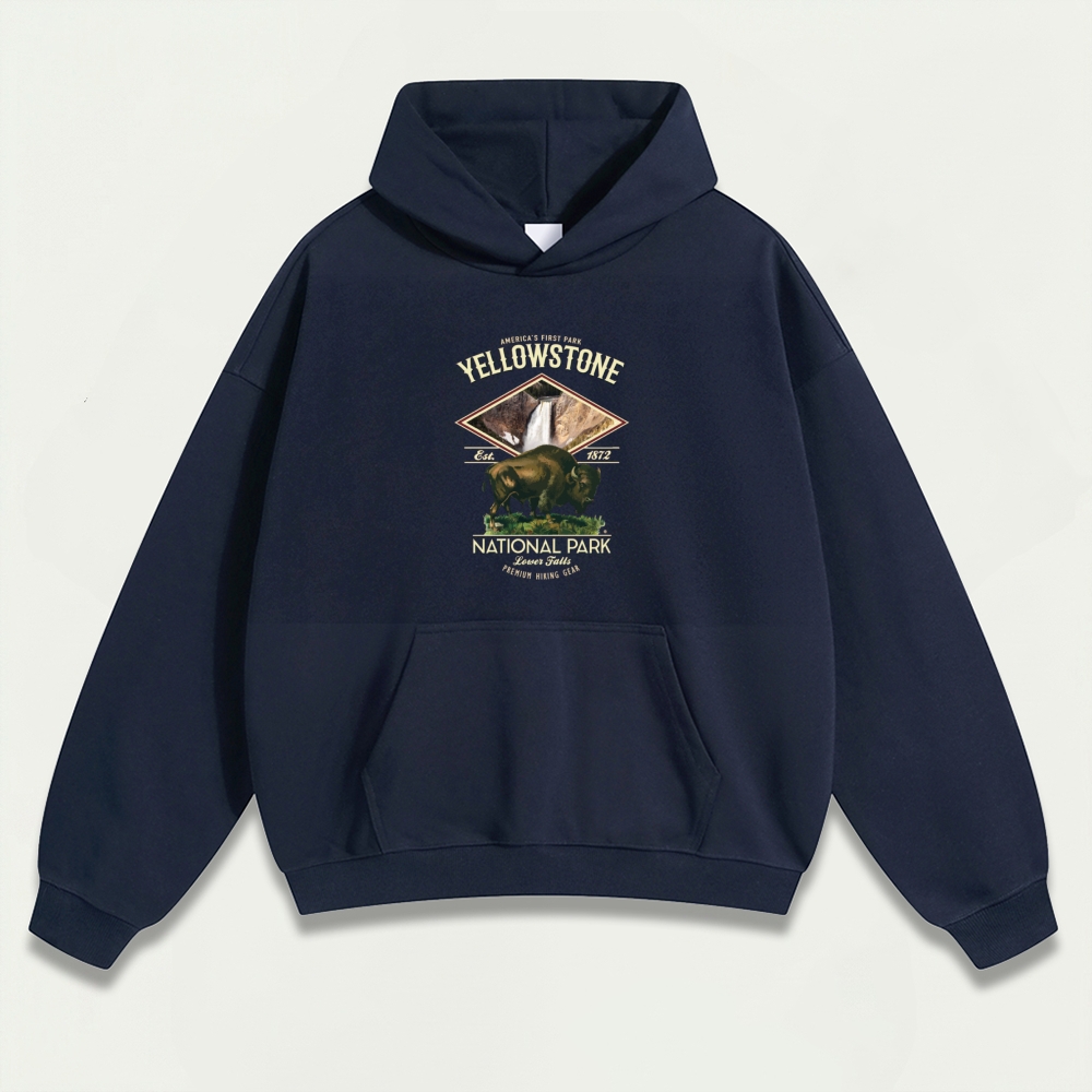 Yellowstone National Park Heavyweight Trail Hoodie-HikeVista