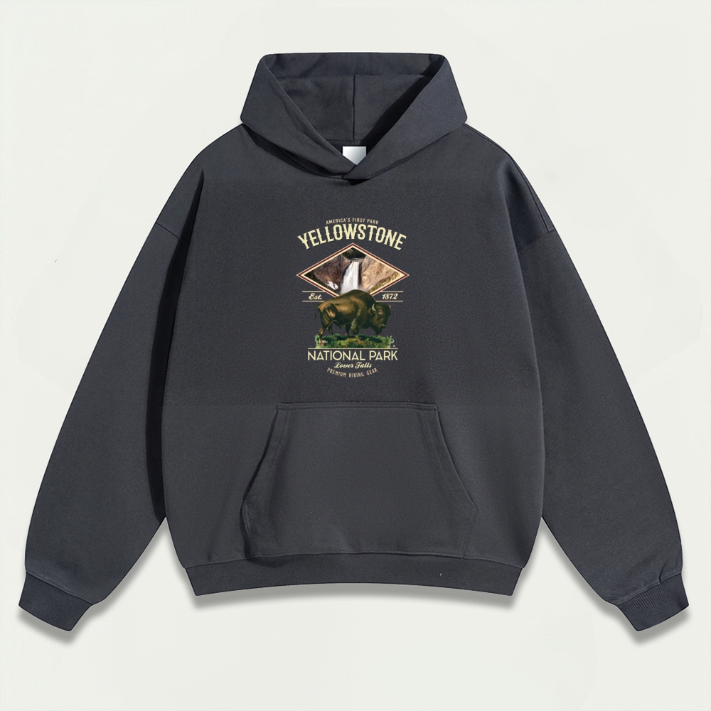 Yellowstone National Park Heavyweight Trail Hoodie-HikeVista