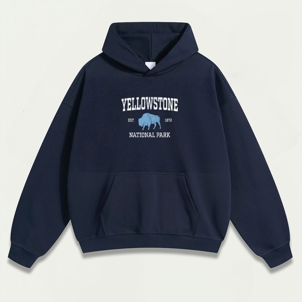 Yellowstone National Park Heavyweight Trail Hoodie-HikeVista