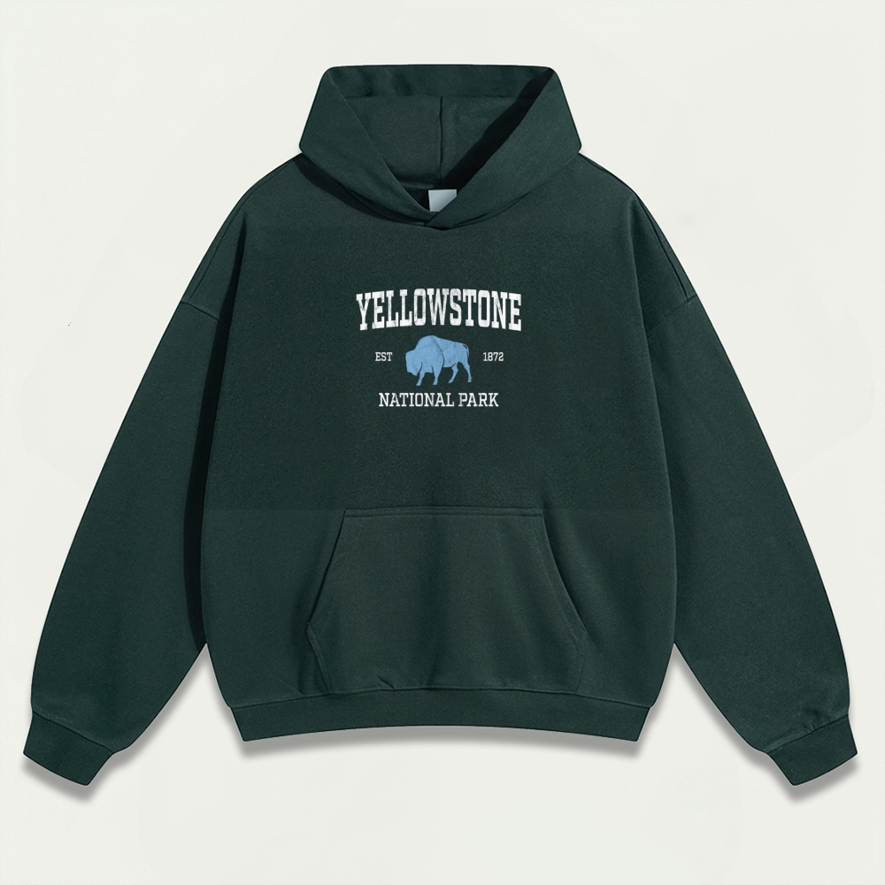 Yellowstone National Park Heavyweight Trail Hoodie-HikeVista