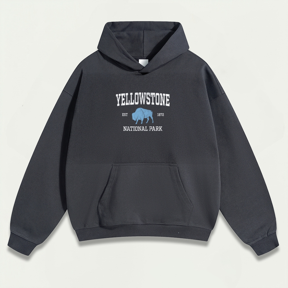 Yellowstone National Park Heavyweight Trail Hoodie-HikeVista