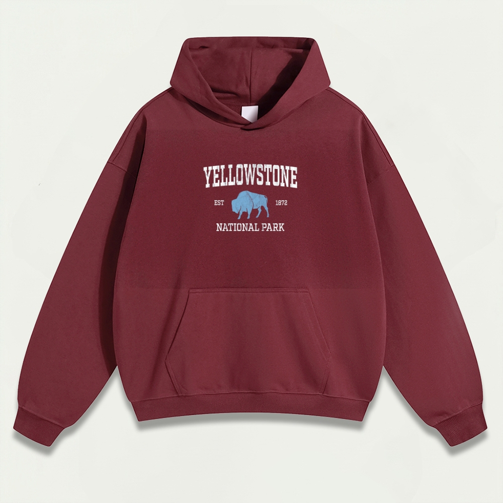 Yellowstone National Park Heavyweight Trail Hoodie-HikeVista
