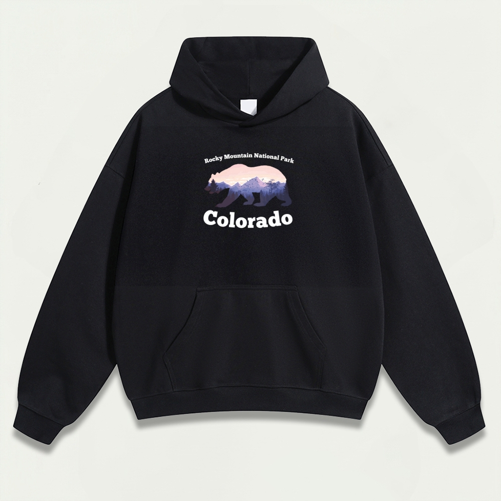Rocky Mountains Heavyweight Bear Hoodie-HikeVista