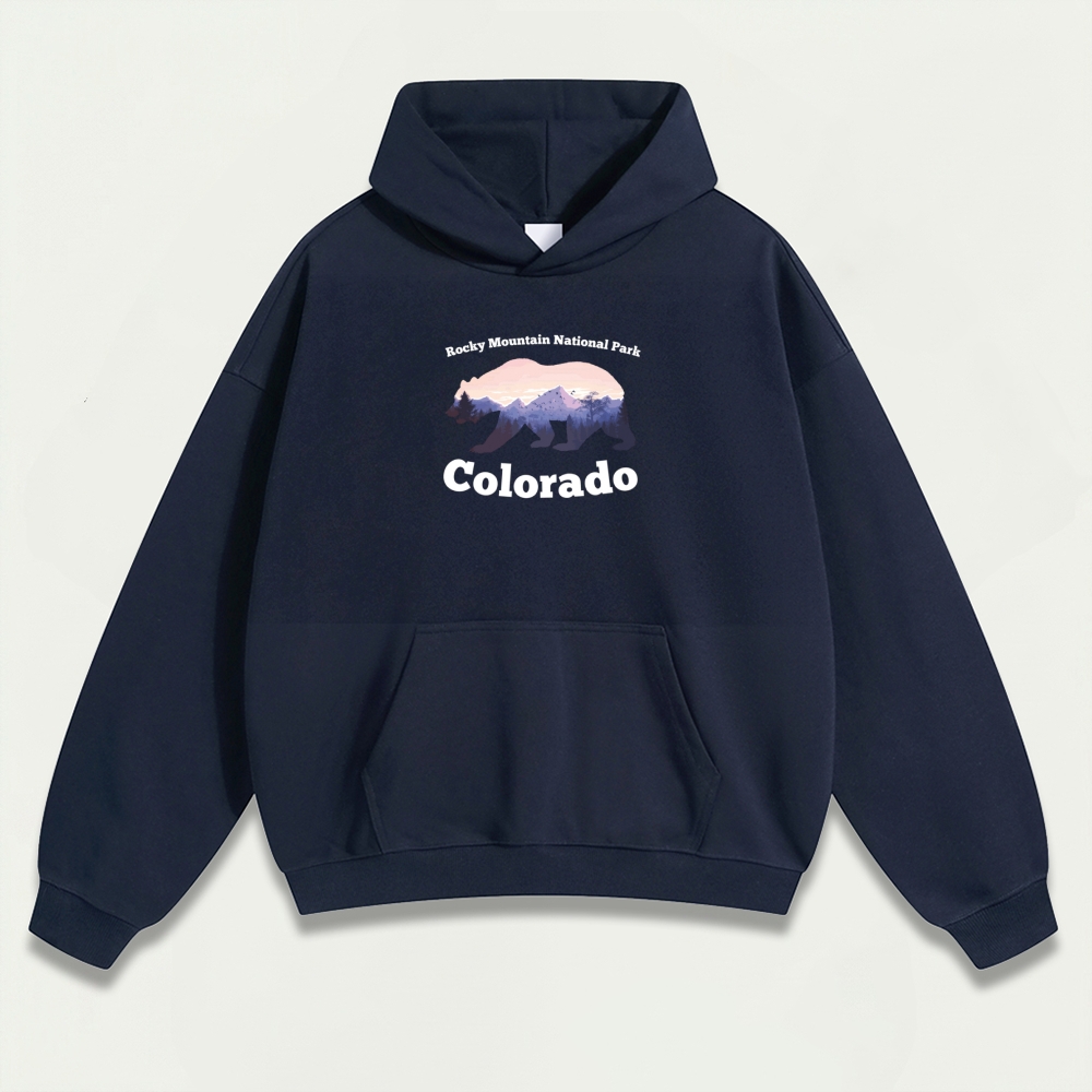 Rocky Mountains Heavyweight Bear Hoodie-HikeVista