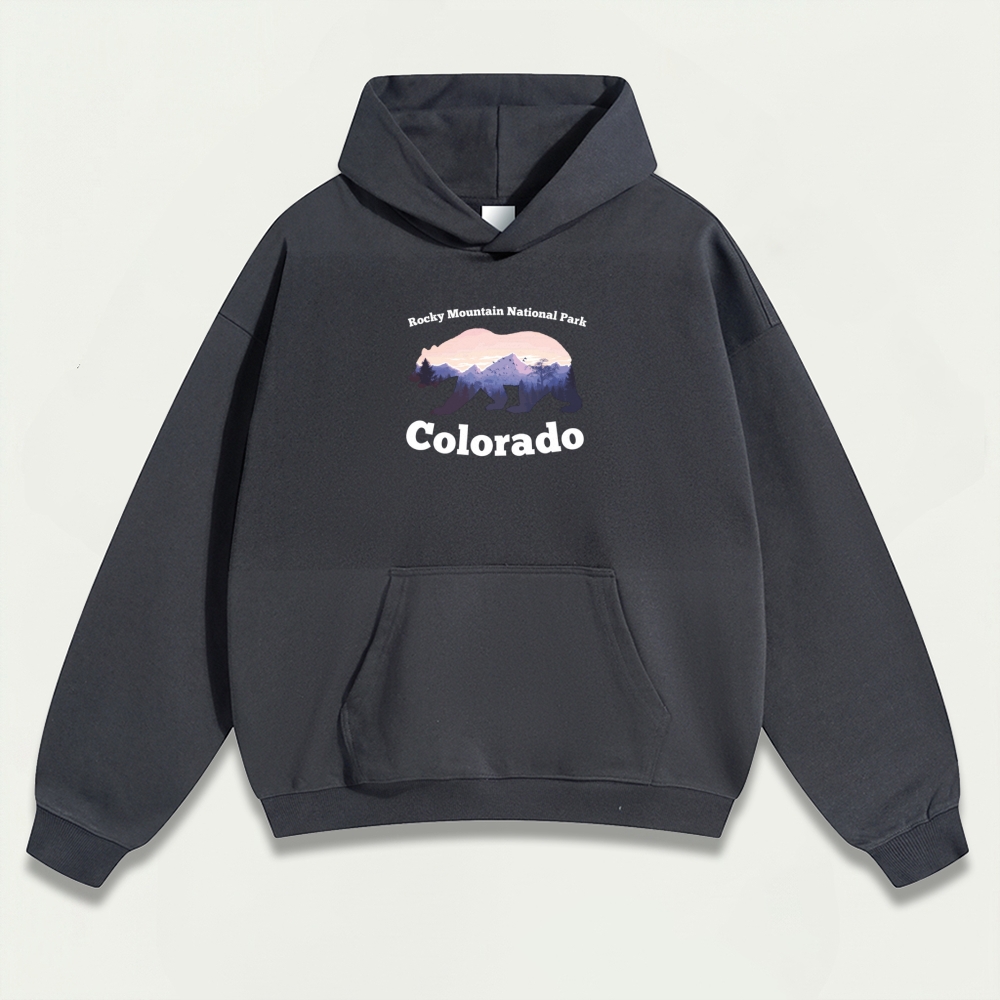 Rocky Mountains Heavyweight Bear Hoodie-HikeVista
