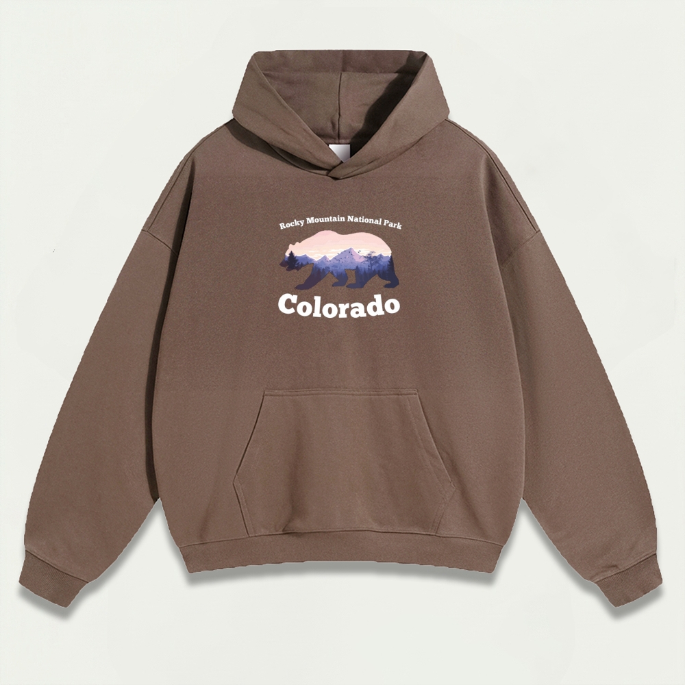 Rocky Mountains Heavyweight Bear Hoodie-HikeVista