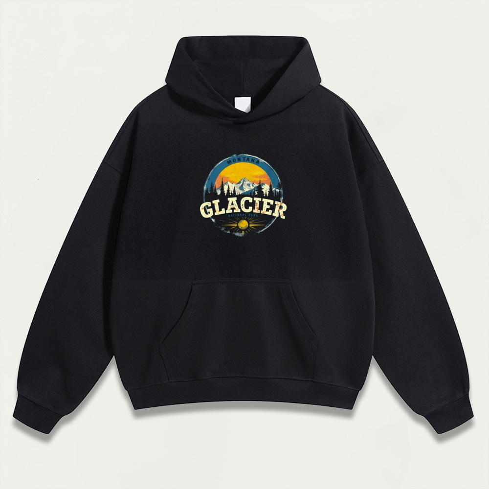 Glacier National Park Heavyweight Trail Hoodie-HikeVista