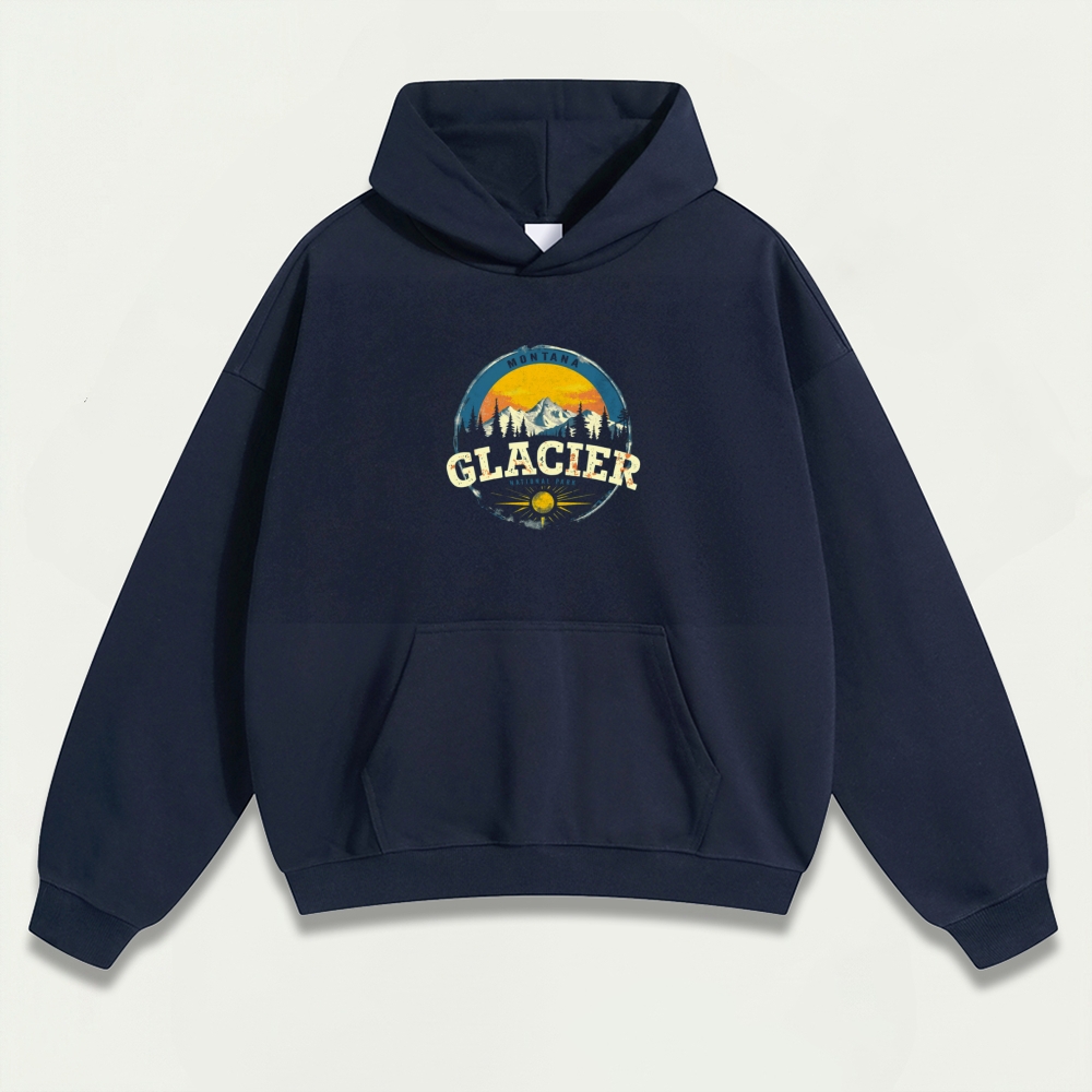 Glacier National Park Heavyweight Trail Hoodie-HikeVista
