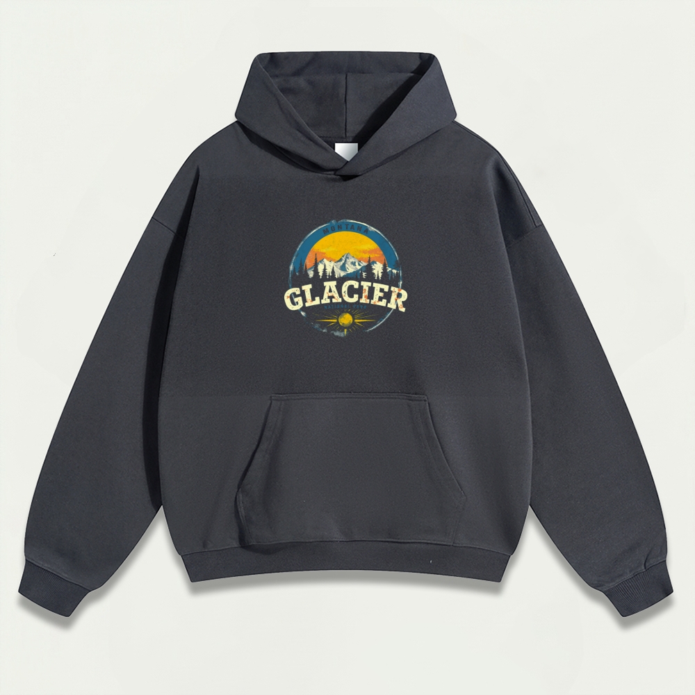 Glacier National Park Heavyweight Trail Hoodie-HikeVista