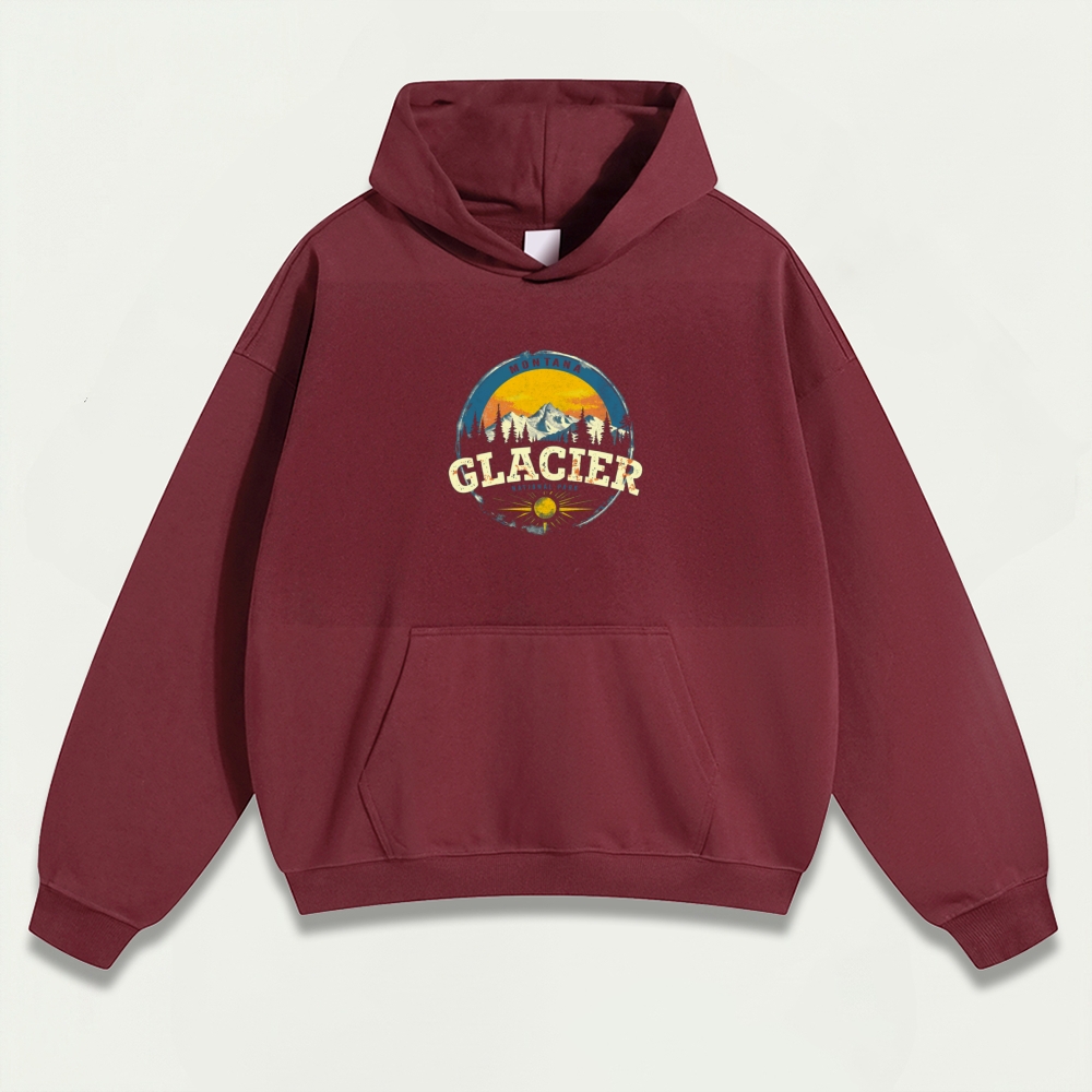 Glacier National Park Heavyweight Trail Hoodie-HikeVista
