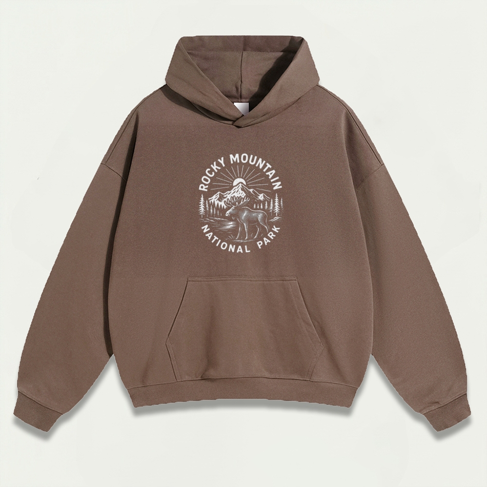Rocky Mountains Heavyweight Trail Hoodie-HikeVista