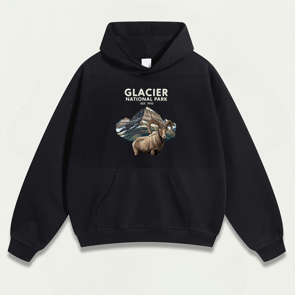 Glacier National Park Heavyweight Trail Hoodie-HikeVista
