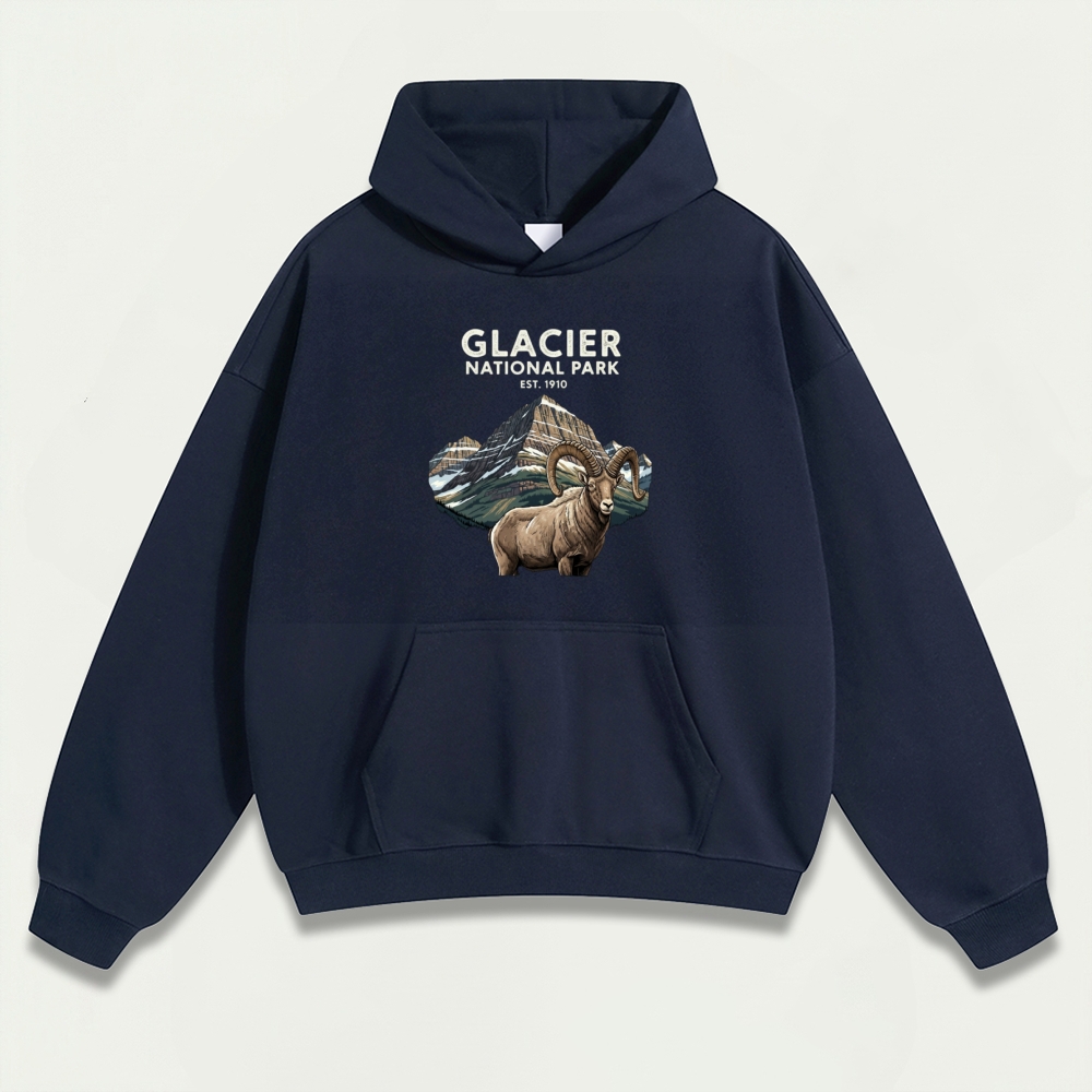 Glacier National Park Heavyweight Trail Hoodie-HikeVista