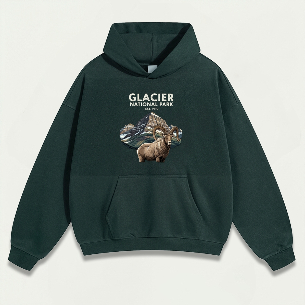 Glacier National Park Heavyweight Trail Hoodie-HikeVista