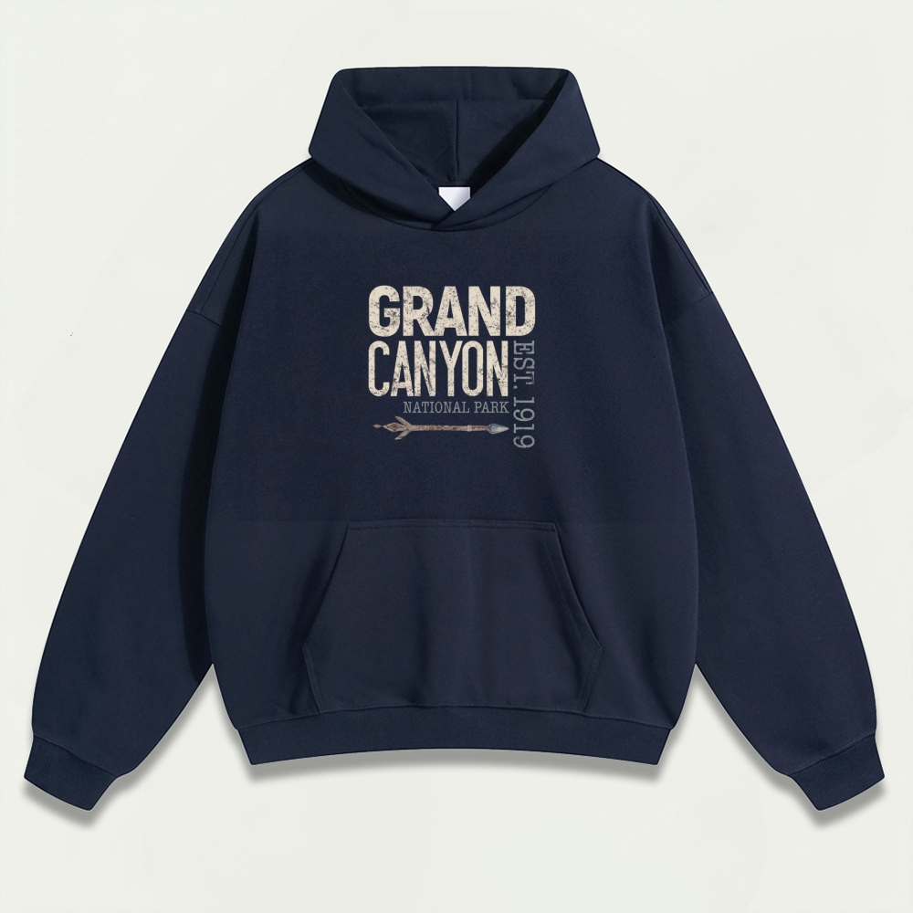 Grand Canyon National Park Heavyweight Hiking Hoodie-HikeVista