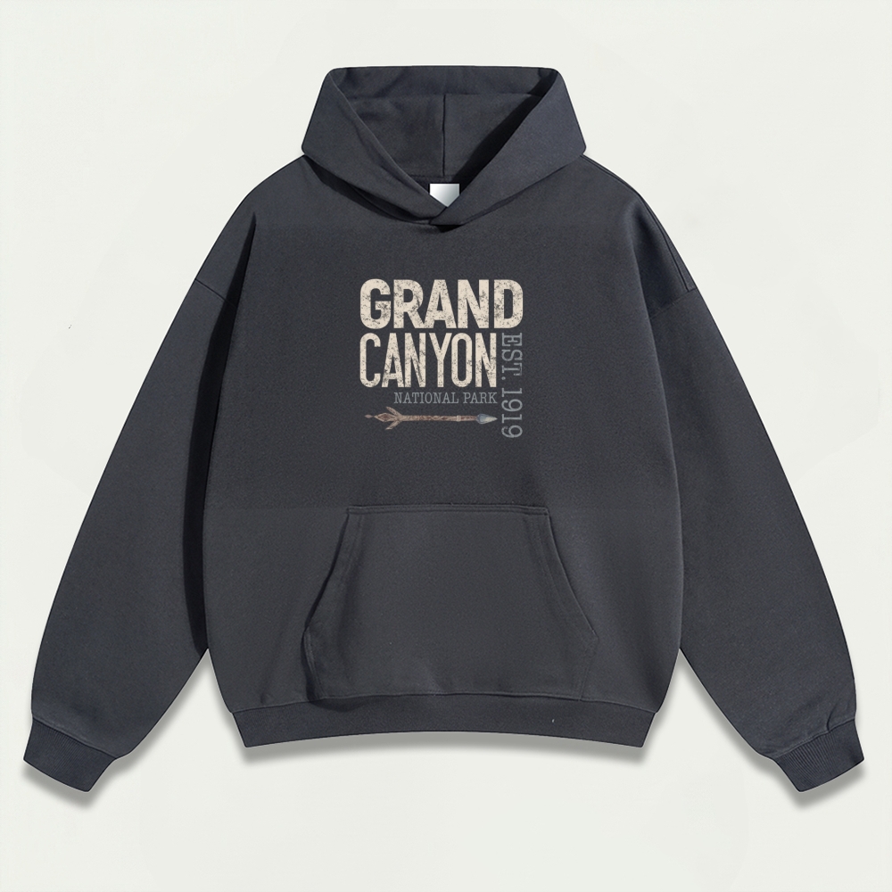 Grand Canyon National Park Heavyweight Hiking Hoodie-HikeVista