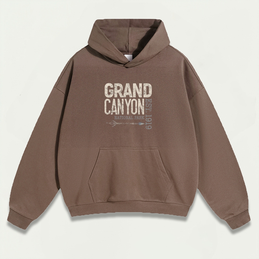 Grand Canyon National Park Heavyweight Hiking Hoodie-HikeVista