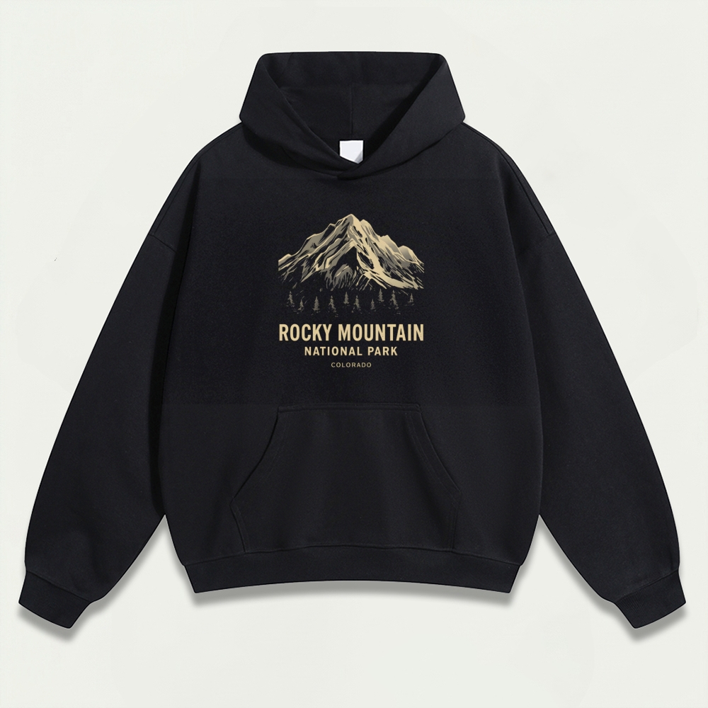 Rocky Mountains Heavyweight Trail Hoodie-HikeVista