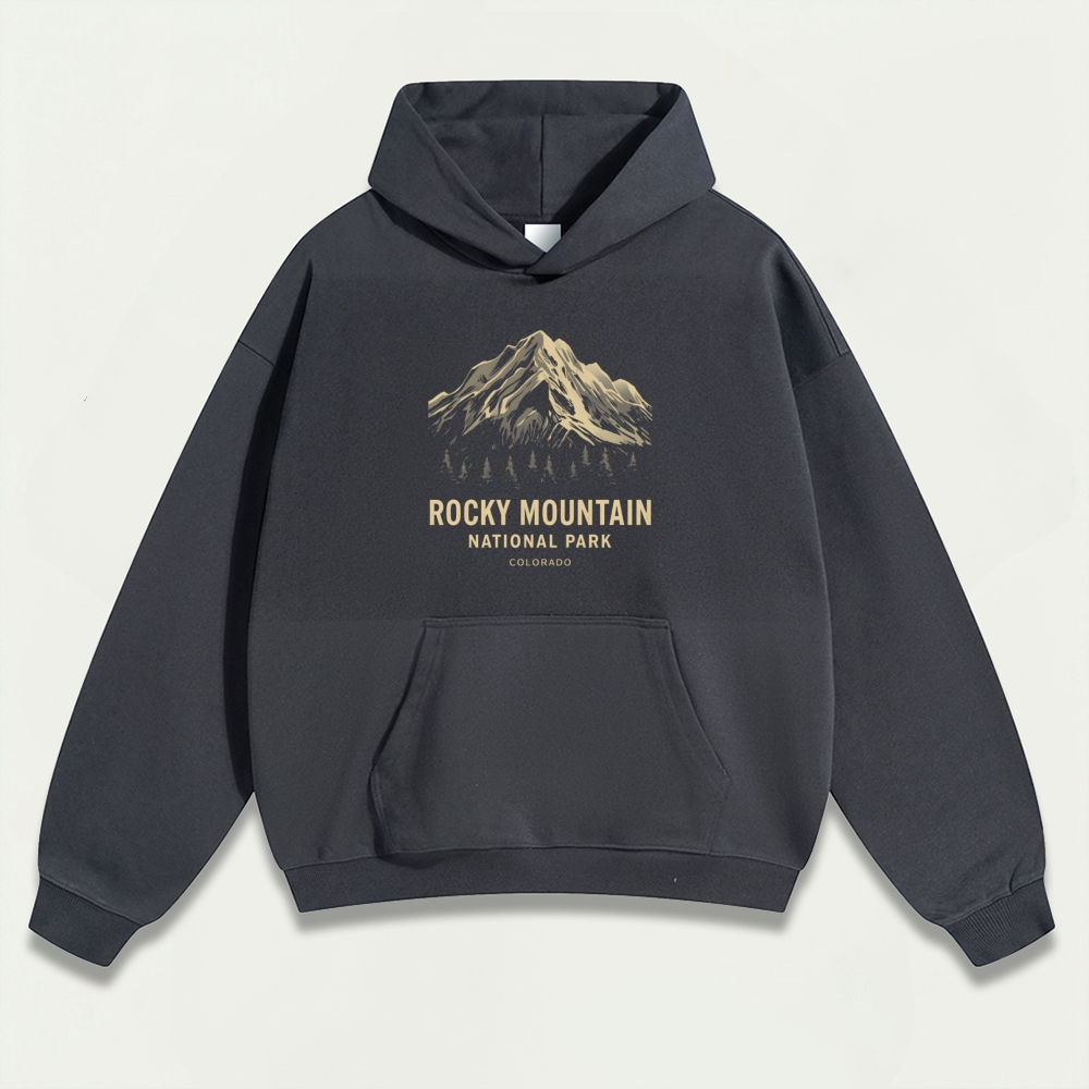 Rocky Mountains Heavyweight Trail Hoodie-HikeVista