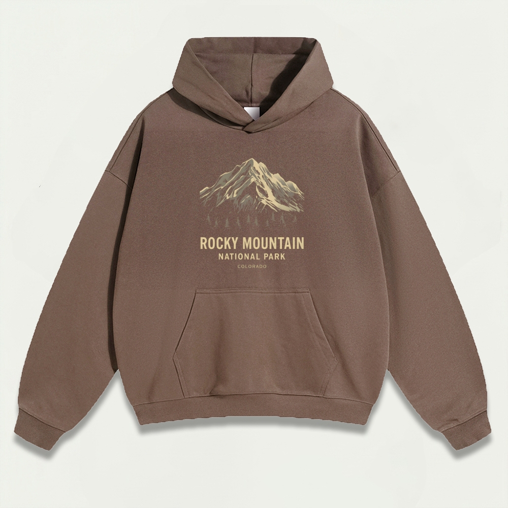 Rocky Mountains Heavyweight Trail Hoodie-HikeVista
