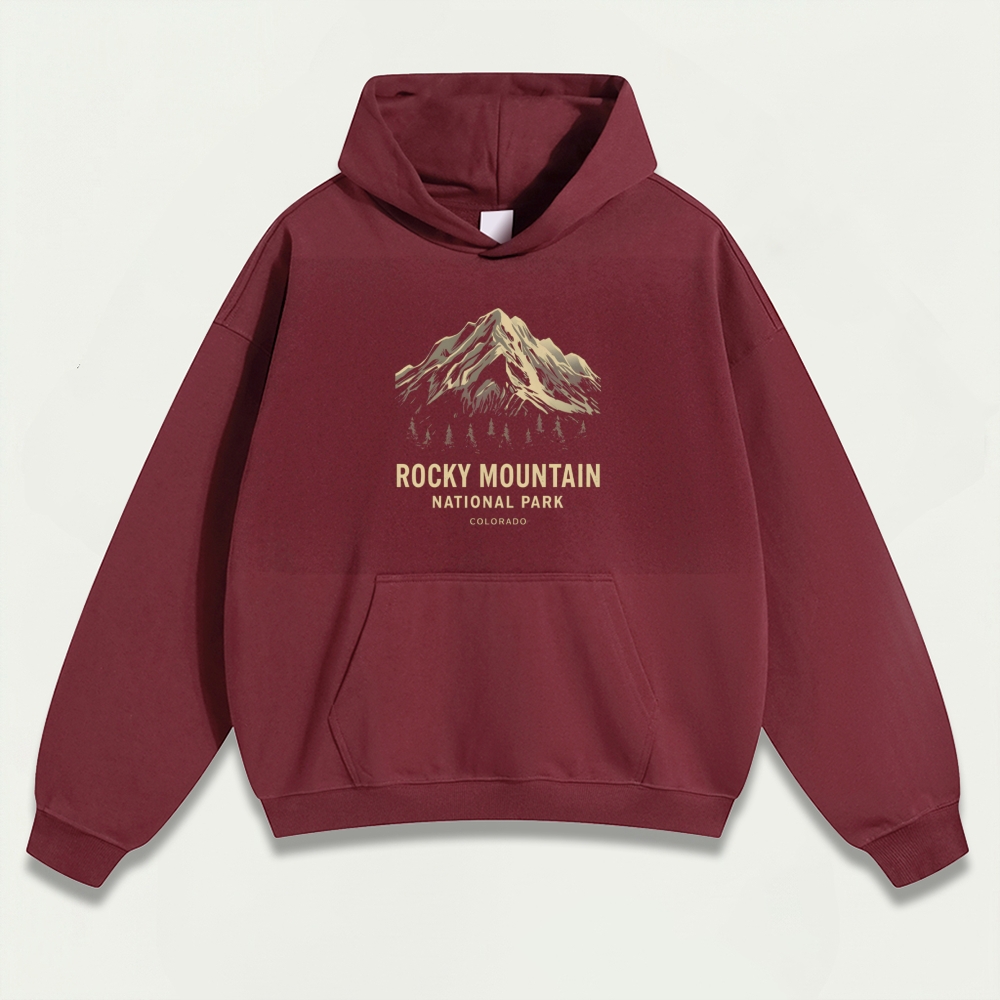Rocky Mountains Heavyweight Trail Hoodie-HikeVista