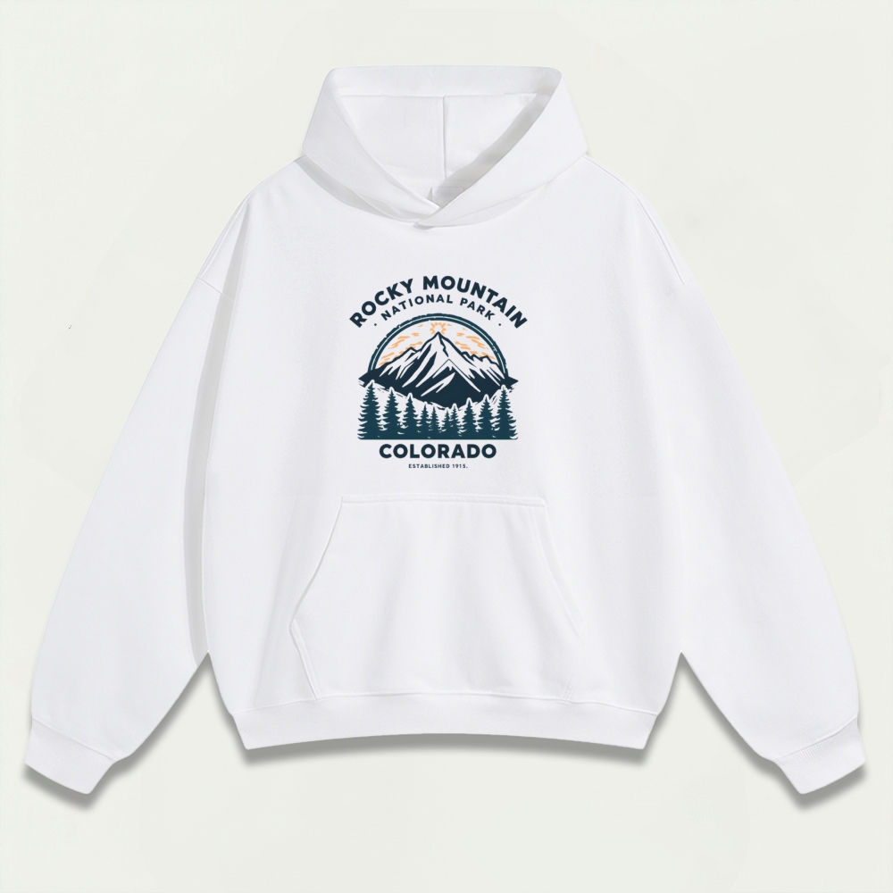 Rocky Mountains Heavyweight Trail Hoodie-HikeVista