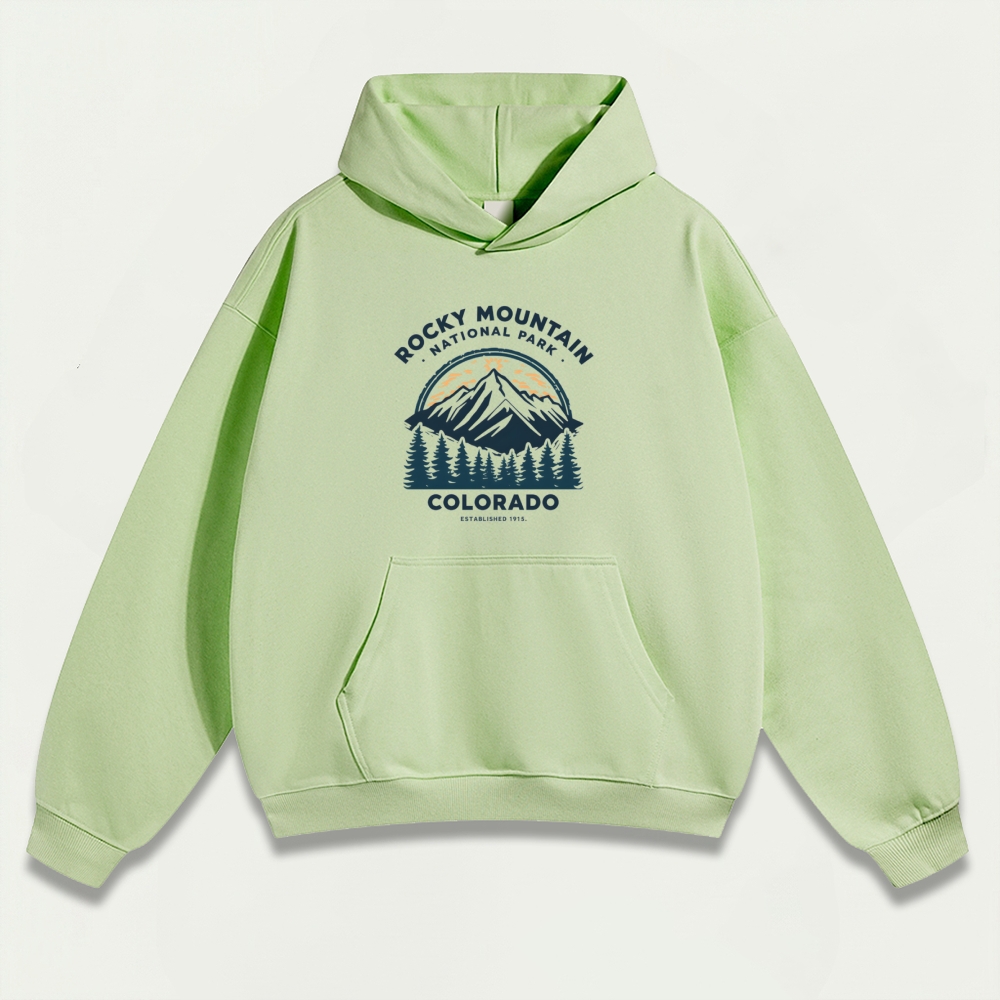 Rocky Mountains Heavyweight Trail Hoodie-HikeVista