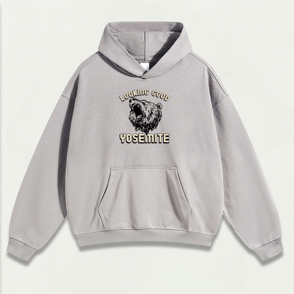 Yosemite National Park Heavyweight Bear Hoodie-HikeVista