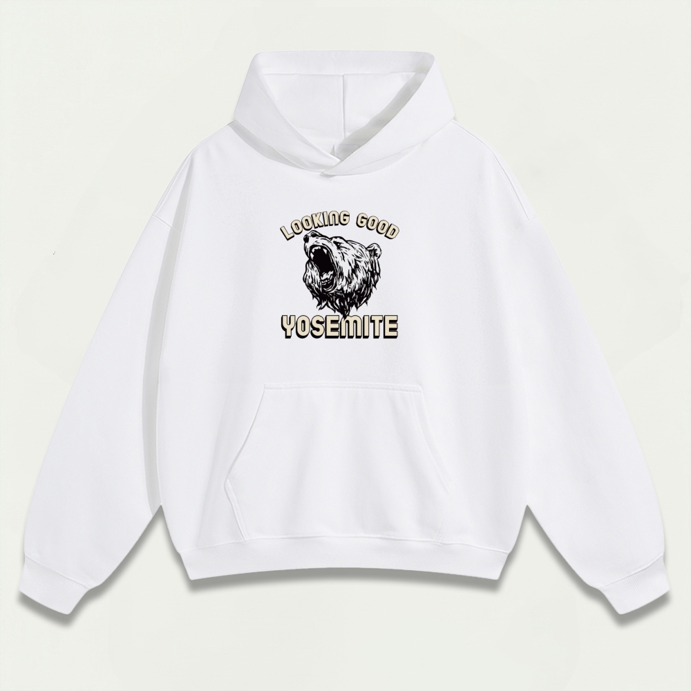 Yosemite National Park Heavyweight Bear Hoodie-HikeVista