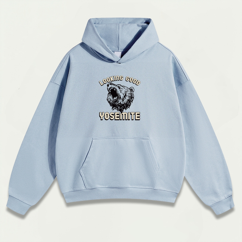 Yosemite National Park Heavyweight Bear Hoodie-HikeVista