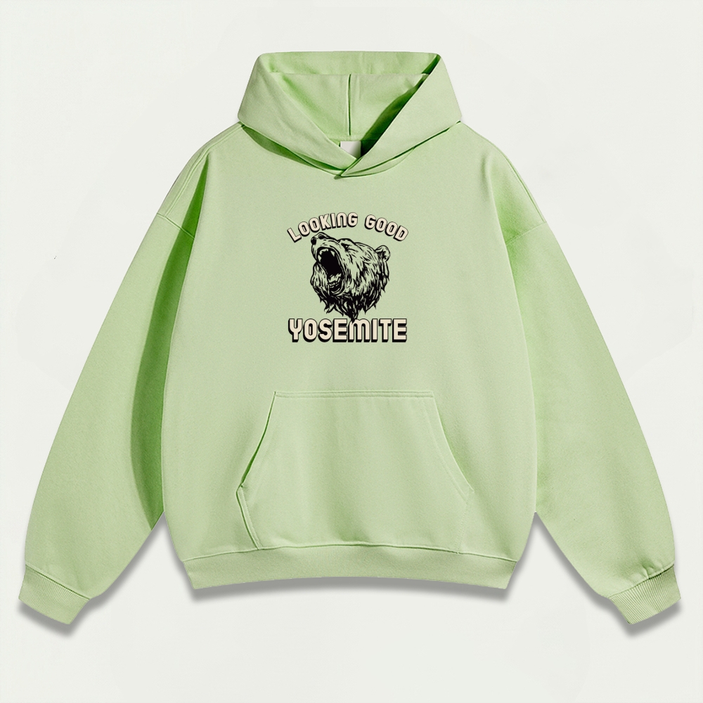 Yosemite National Park Heavyweight Bear Hoodie-HikeVista