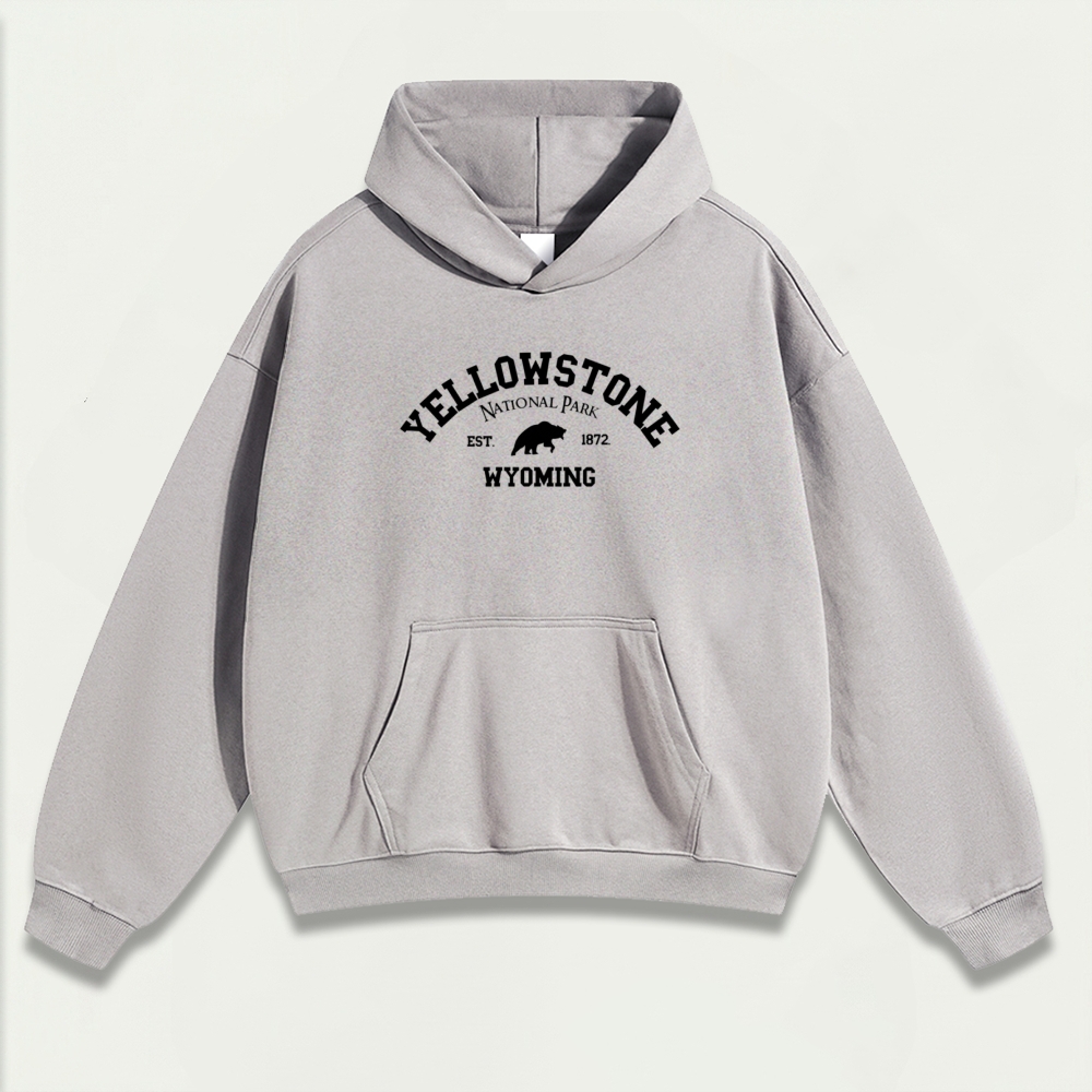 Yellowstone National Park Heavyweight Trail Hoodie-HikeVista