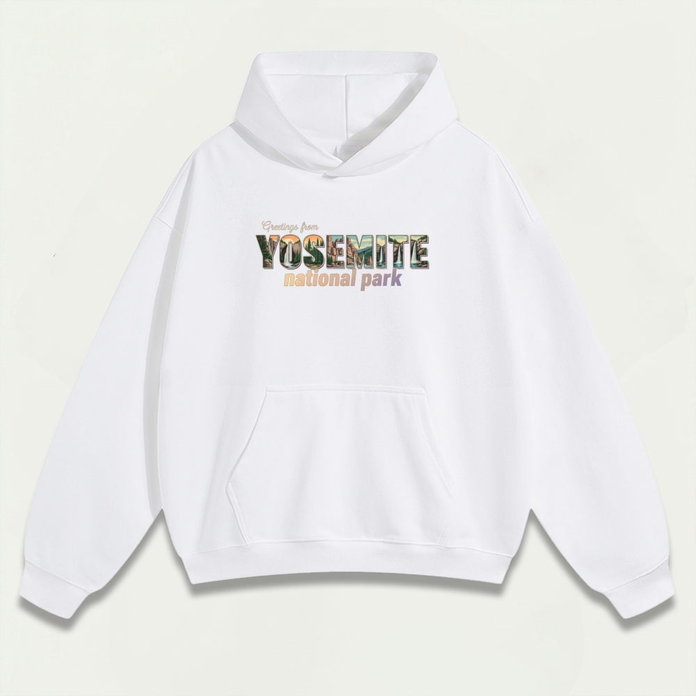 Yosemite National Park Heavyweight Hiking Hoodie-HikeVista