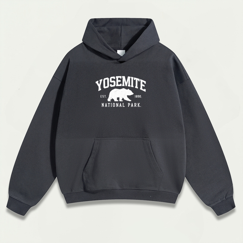 Yosemite National Park Heavyweight Bear Hoodie-HikeVista