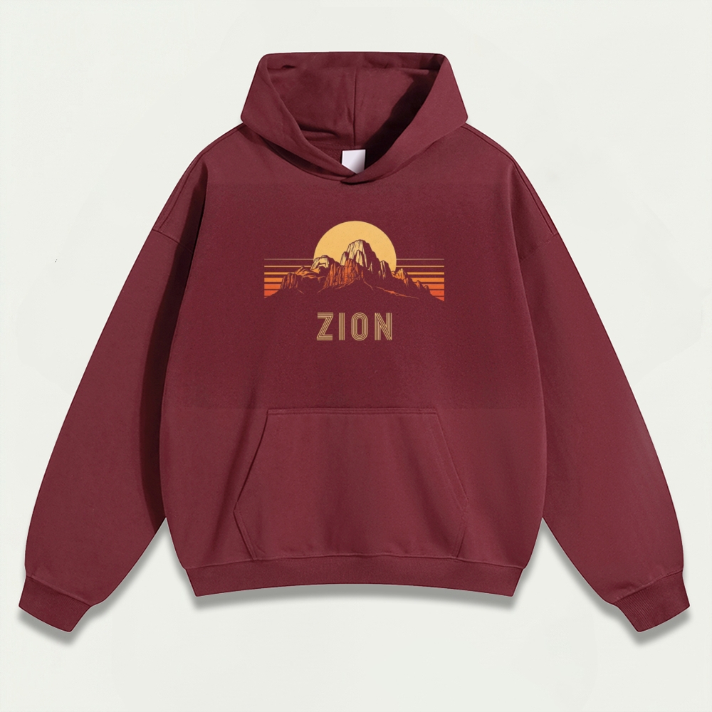 Zion National Park Heavyweight Hiking Hoodie-HikeVista