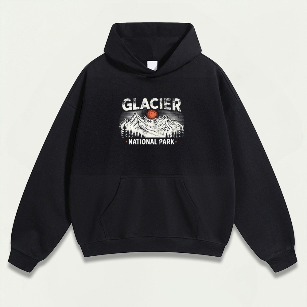 Glacier National Park Heavyweight Trail Hoodie-HikeVista