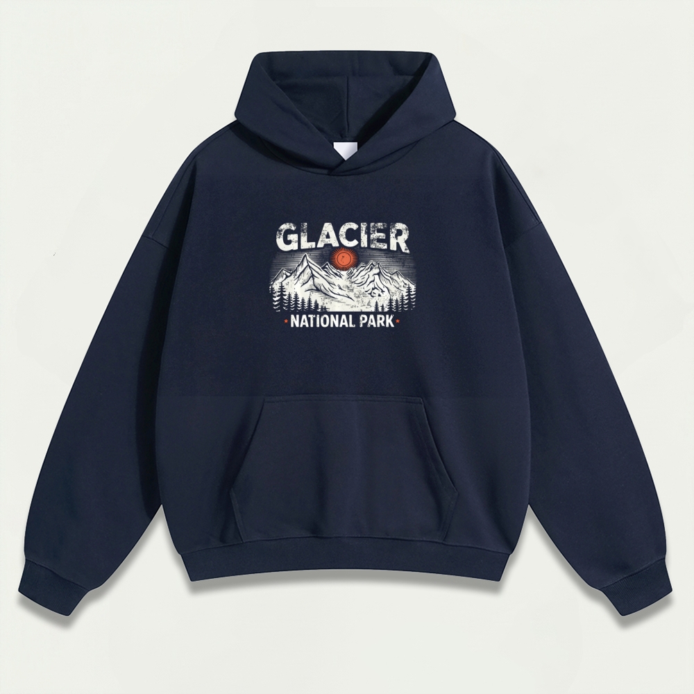 Glacier National Park Heavyweight Trail Hoodie-HikeVista