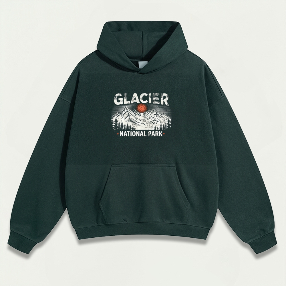 Glacier National Park Heavyweight Trail Hoodie-HikeVista